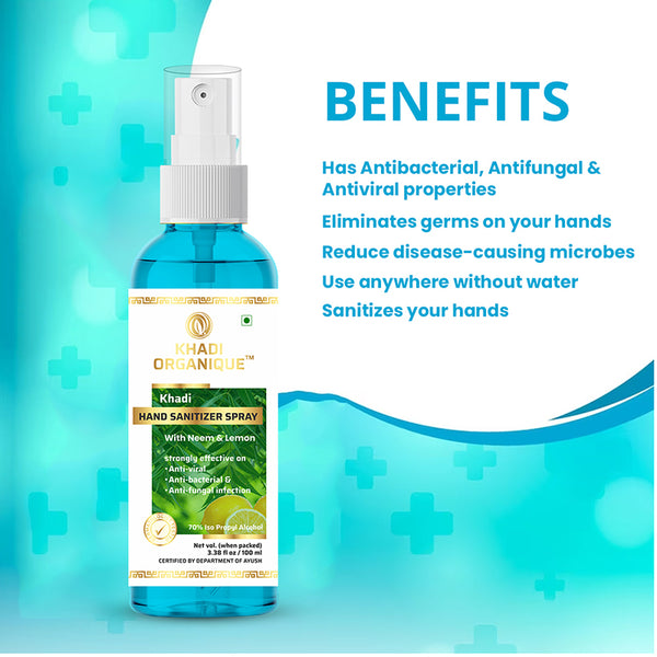 Khadi Organique Hand Sanitizer Liquid (100ML)