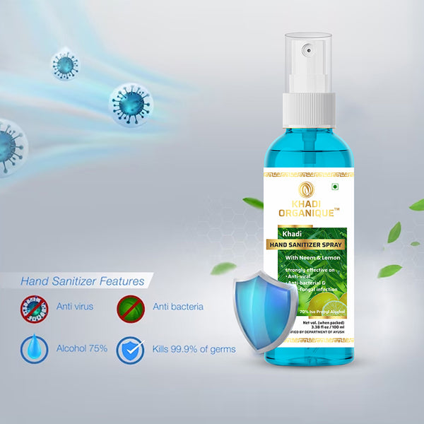 Khadi Organique Hand Sanitizer Liquid (100ML)