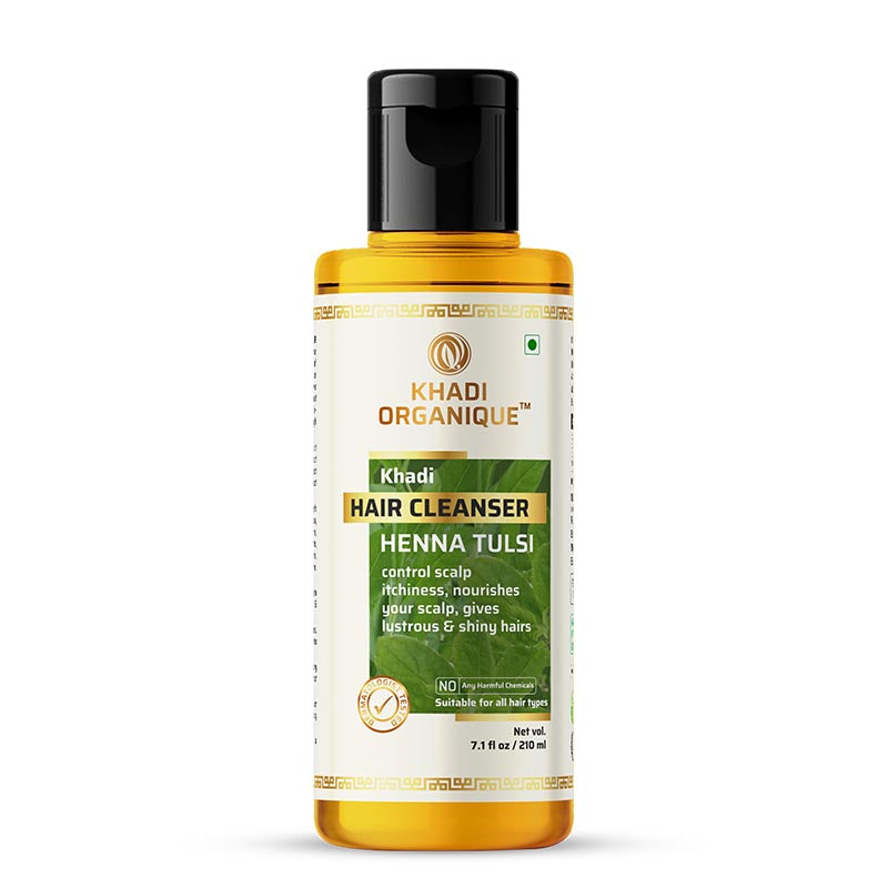 Khadi Organique Heena Tulsi Hair Cleanser (Shampoo) - 210ml