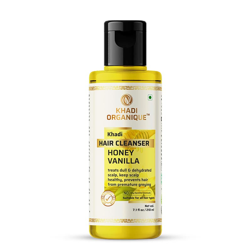 Khadi Organique Honey & Vanilla Hair Cleanser (Shampoo) - 210ml