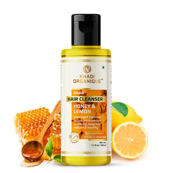 Khadi Organique Honey & Lemon Hair Cleanser(Shampoo) - 210ml