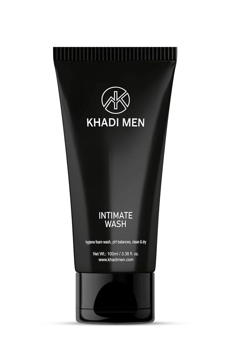 Khadi Men Intimate wash Hygiene Foam Wash - Refreshing & pH - Balanced Cleanser for Comfort & Freshness All Day