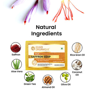 Khadi Organique Saffron Soap (Pack Of 3)