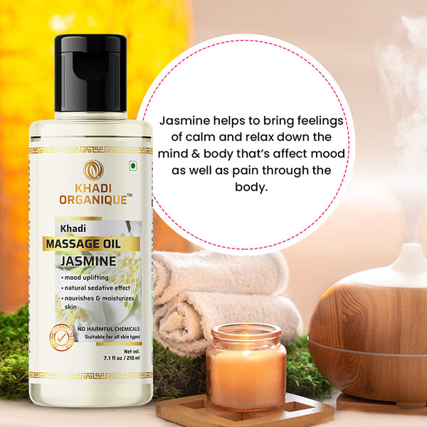 Khadi Organique Jasmine Massage Oil - 210ml