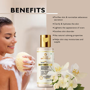 Khadi Organique Jasmine Mogra Body Wash SLS & Paraben Free