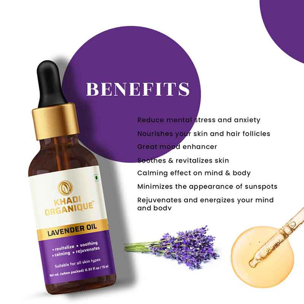 Khadi Organique Lavender Essential Oil - 15 ml