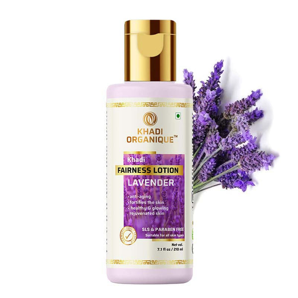 Khadi Organique Lavender Fairness Lotion (SLS & Paraben Free)