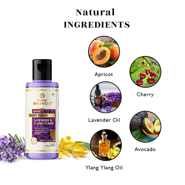 Khadi Organique Lavender & Ylang Ylang Body Wash