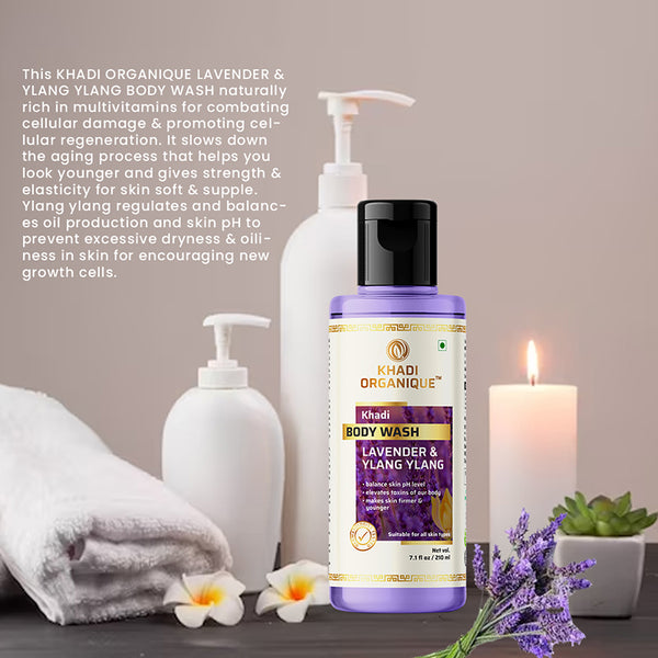 Khadi Organique Lavender & Ylang Ylang Body Wash