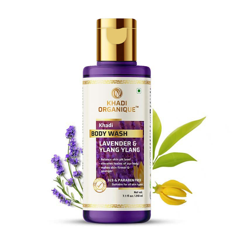 Khadi Organique Lavender & Ylang Body Wash (SLS & PARABEN FREE)