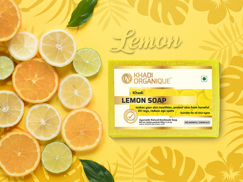 Khadi Organique Lemon Soap (Pack Of 3)