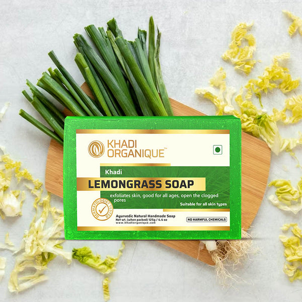 Khadi Organique Lemongrass Soap (Pack Of 3)