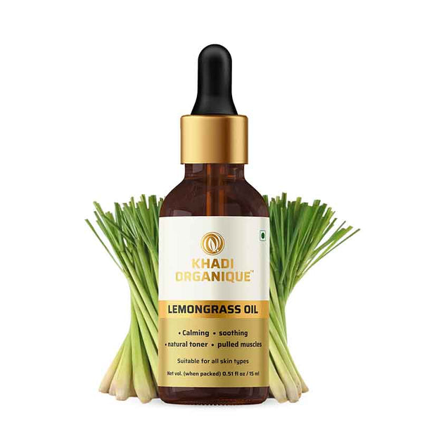 Khadi Organique Lemongrass Essential Oil - 15 ml