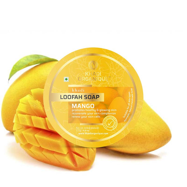 Khadi Organique Mango Loofah Soap