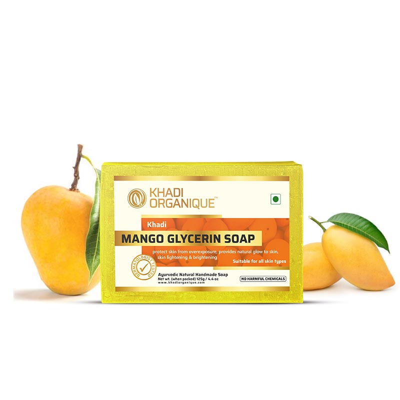 KHADI ORGANIQUE  MANGO GLYCERIN SOAP (Pack Of 3)
