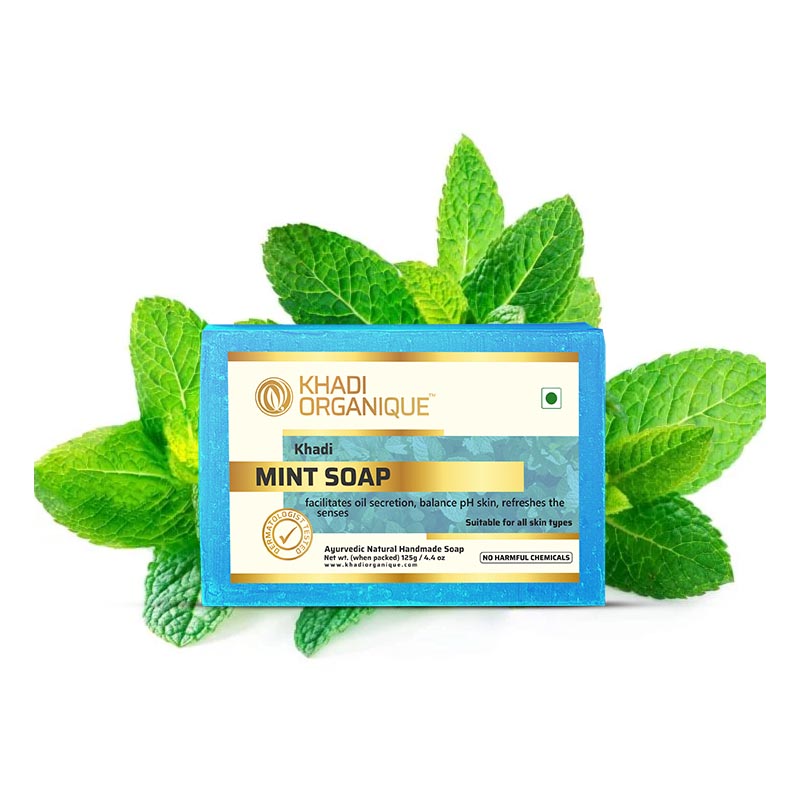 Mint Soap (Pack Of 3) Khadi Organique Pure Mint Soap