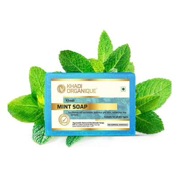 Khadi Organique Mint Soap (Pack Of 3)