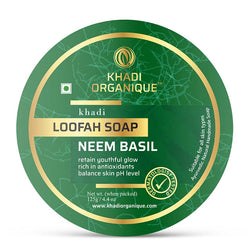 Khadi Organique Neem Basil Loofah Soap