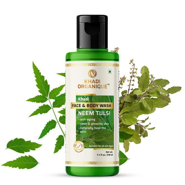 Khadi Organique Neem Tulsi Face & Body Wash