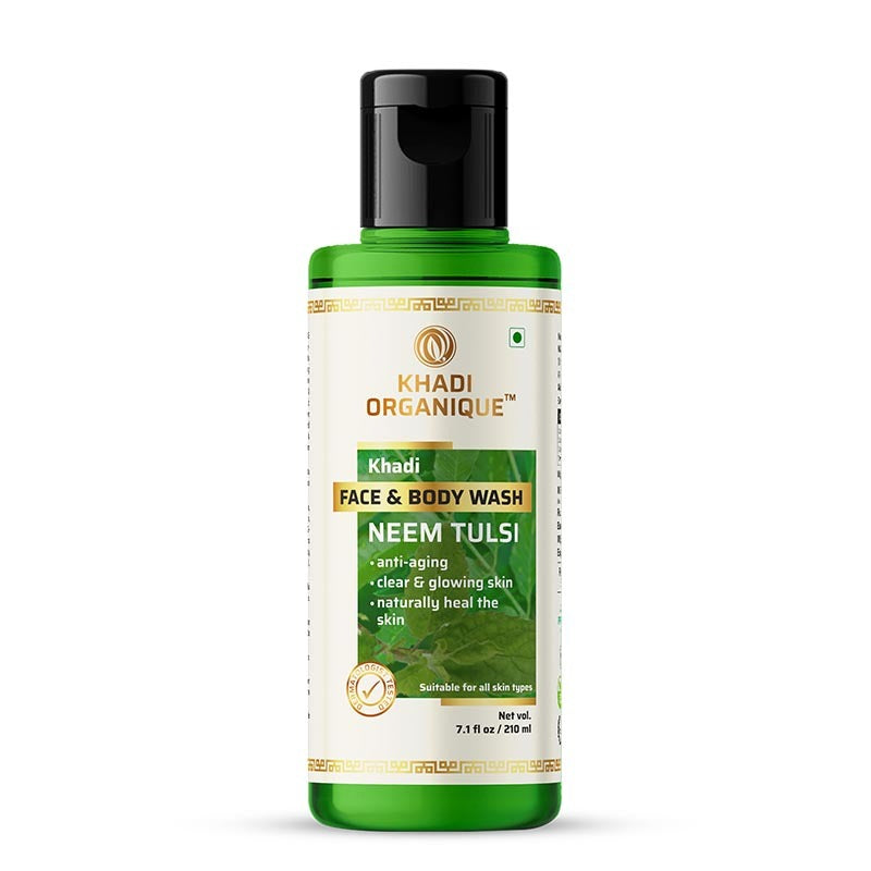 Khadi Organique Neem Tulsi Face & Body Wash