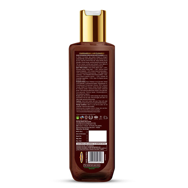 Khadi Organique Onion Argan Hair Cleanser/Shampoo - SLS And Paraben Free-200 ml