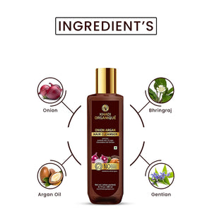 Khadi Organique Onion Argan Hair Cleanser/Shampoo - SLS And Paraben Free-200 ml