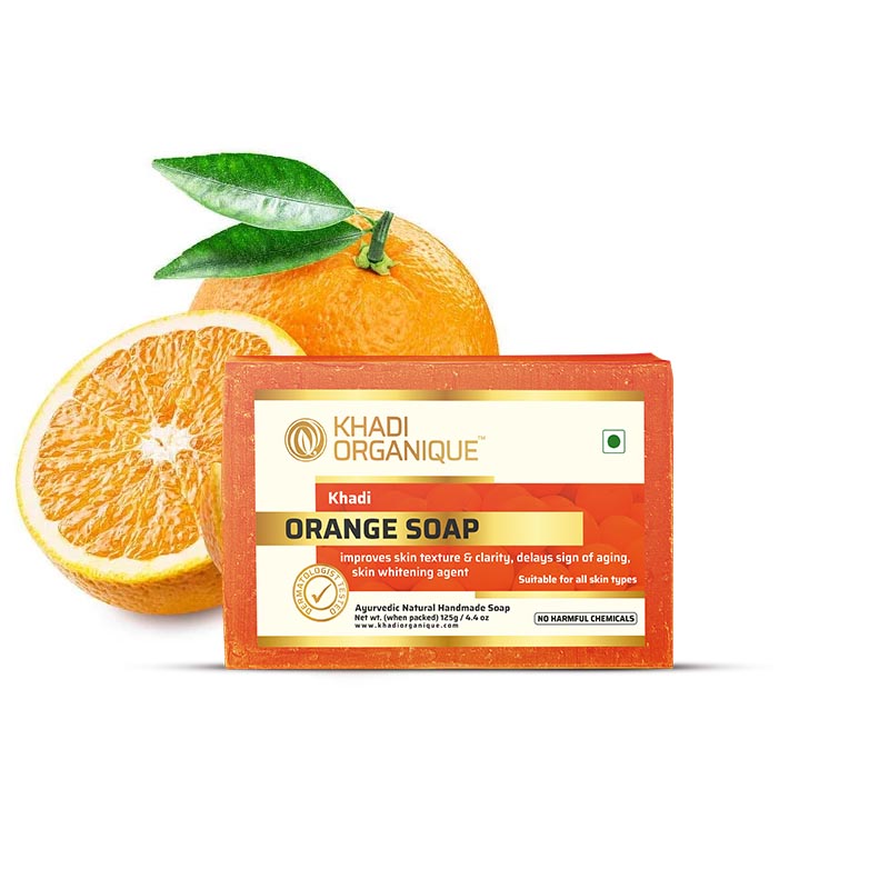 Khadi Organique Orange Soap (Pack Of 3)