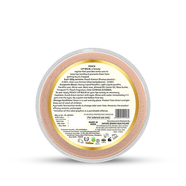 Khadi Organique Peach Lip Balm