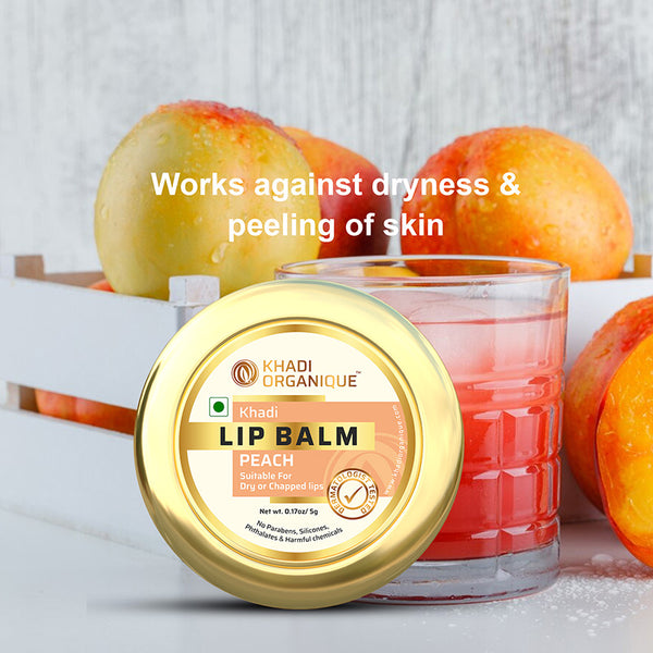 Khadi Organique Peach Lip Balm