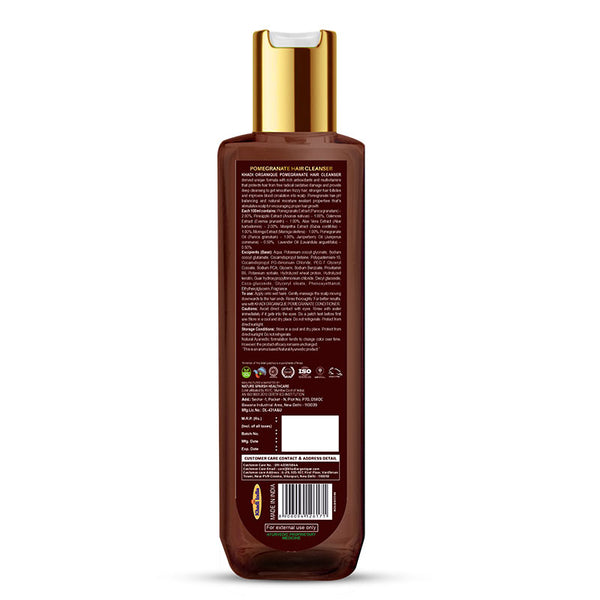 Khadi Organique Pomegranate Hair Cleanser/Shampoo - SLS And Paraben Free-200 ml