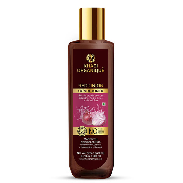 Khadi Organique Red Onion Hair Conditioner - SLS And Paraben Free-200 ml