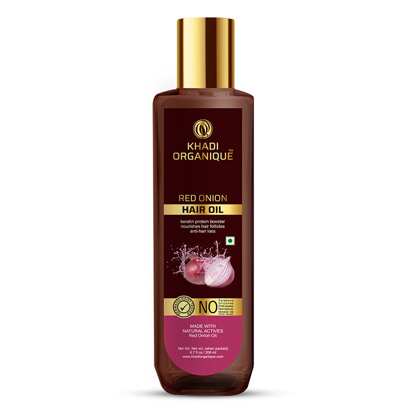 Khadi Organique Red Onion Hair Oil-200 ml