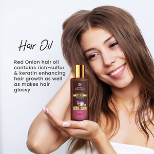 Khadi Organique Red Onion Hair Oil - 100 ml