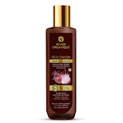 Khadi Organique Red Onion Hair Cleanser/Shampoo - SLS And Paraben Free-200 ml