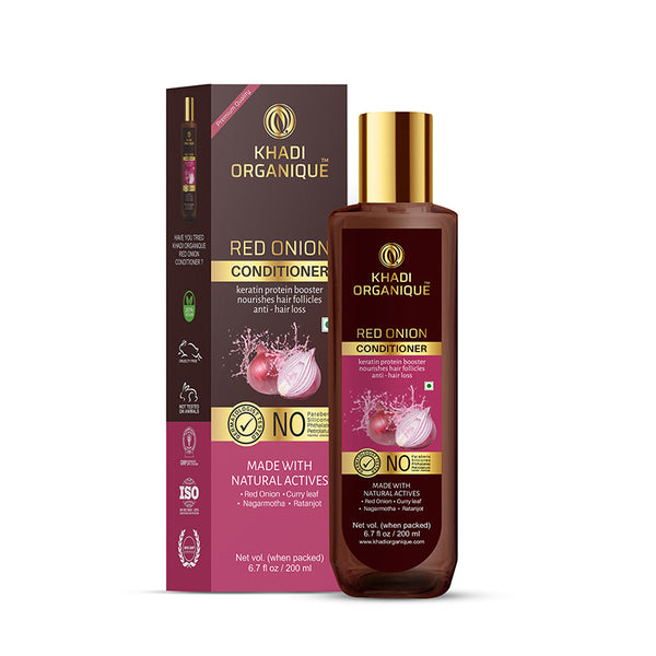 Khadi Organique Red Onion Hair Conditioner - SLS And Paraben Free-200 ml
