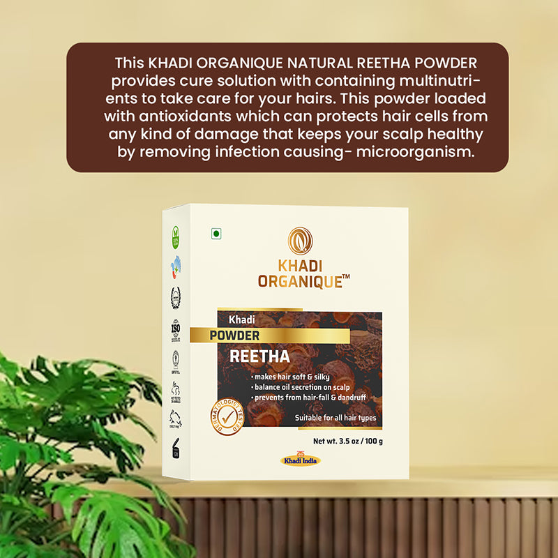 Khadi Organique Reetha Powder | Organic Reetha Powder Natural
