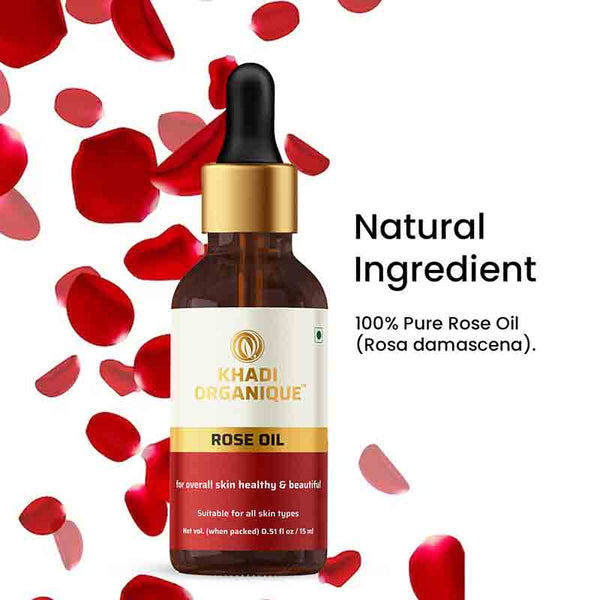 Khadi Organique Rose Aromatic Oil - 15 ml