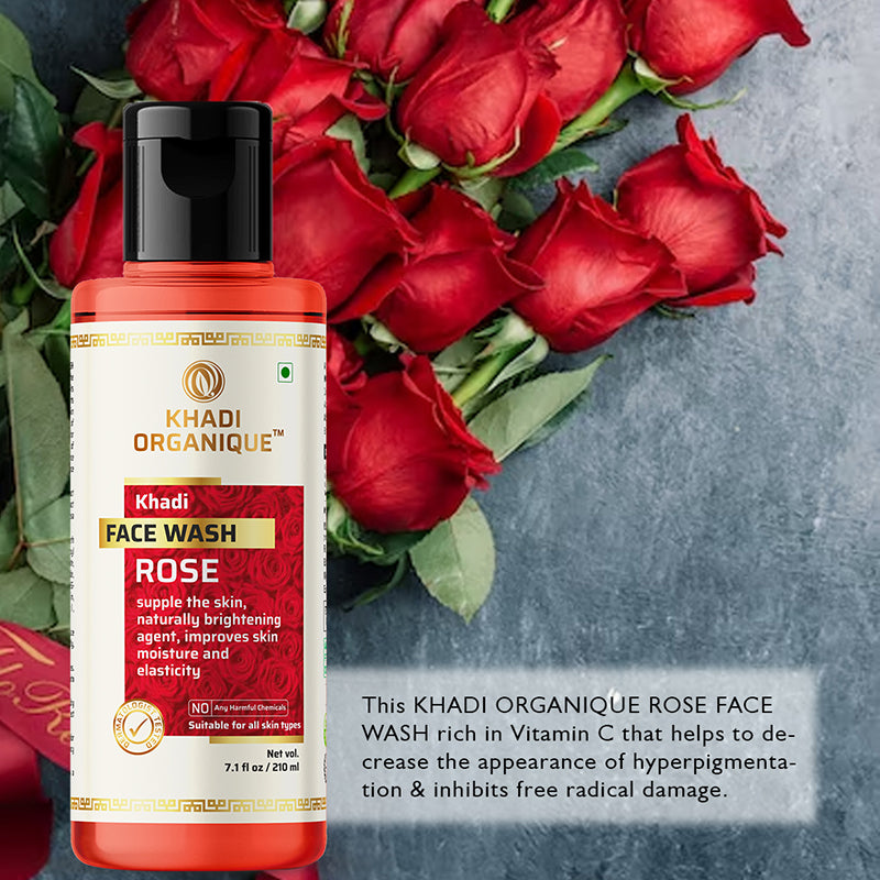 Khadi Organique Rose Face Wash