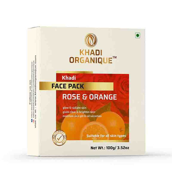 Khadi Organique Rose & Orange Face Pack