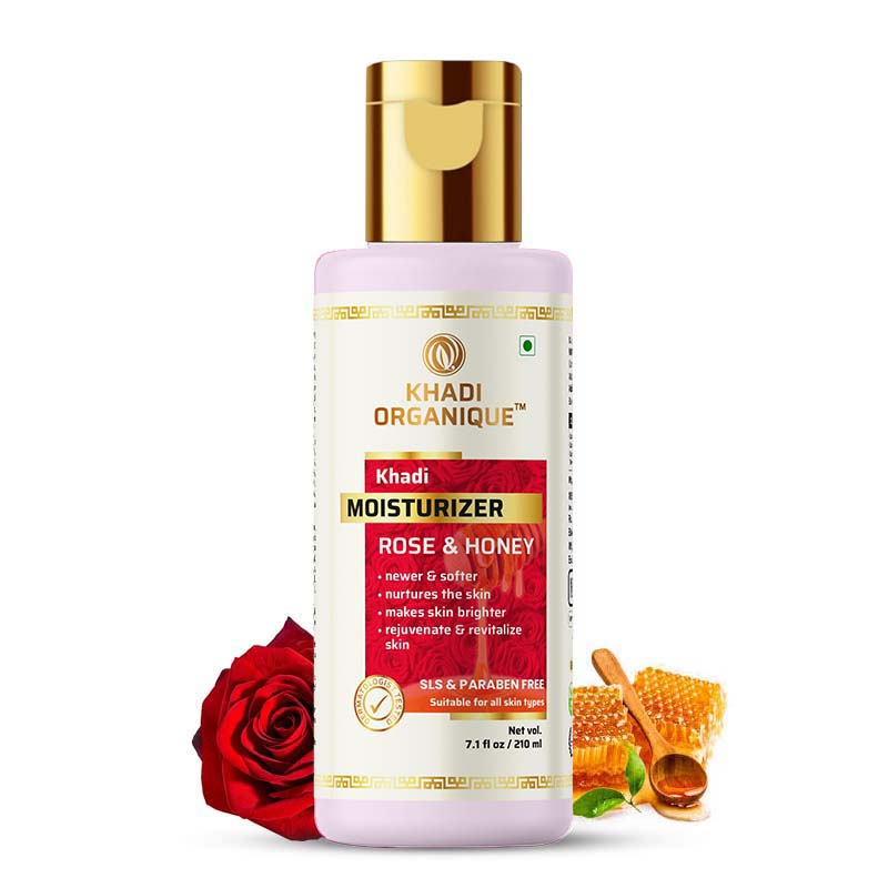 Khadi Organique Rose & Honey Moisturizer (SLS & Paraben Free)