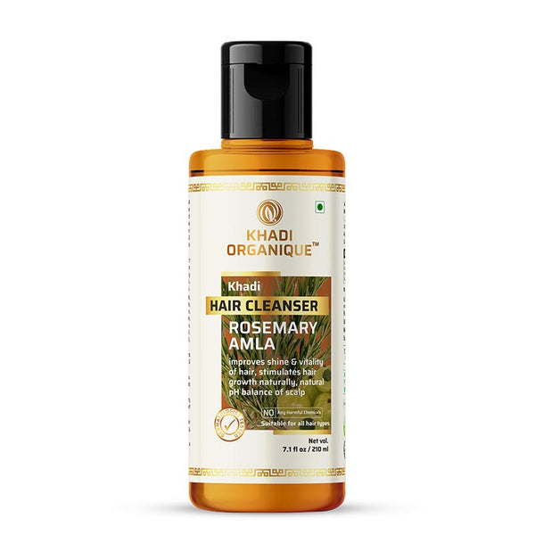 Khadi Organique Rosemary Amla Hair Cleanser (Shampoo) -210 ml