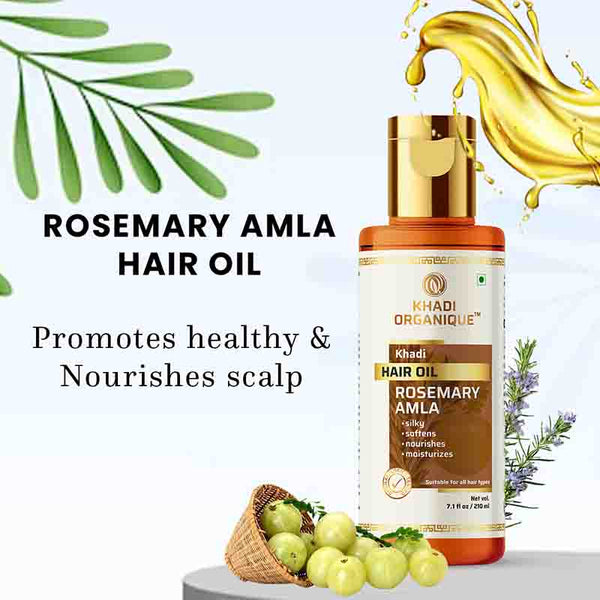 Khadi Organique Rosemary Amla Hair Oil -210ml