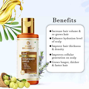 Khadi Organique Rosemary Amla Hair Oil -210ml