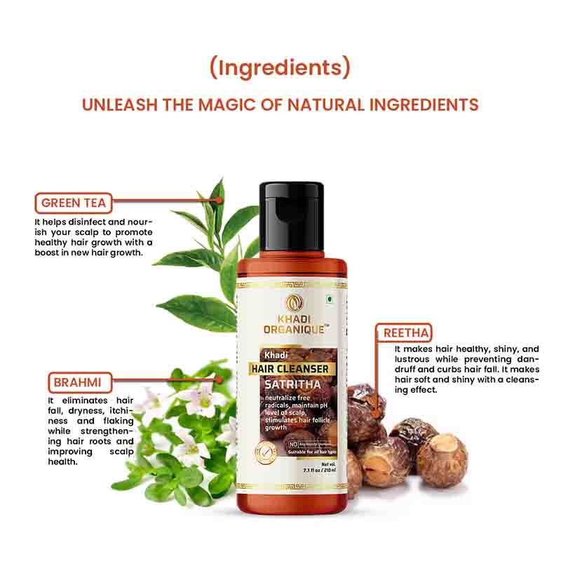 Buy Satritha Hair Cleanser Online In India - Khadi Organique ...