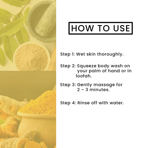 Khadi Organique Sandal Turmeric Body Wash SLS & Paraben Free