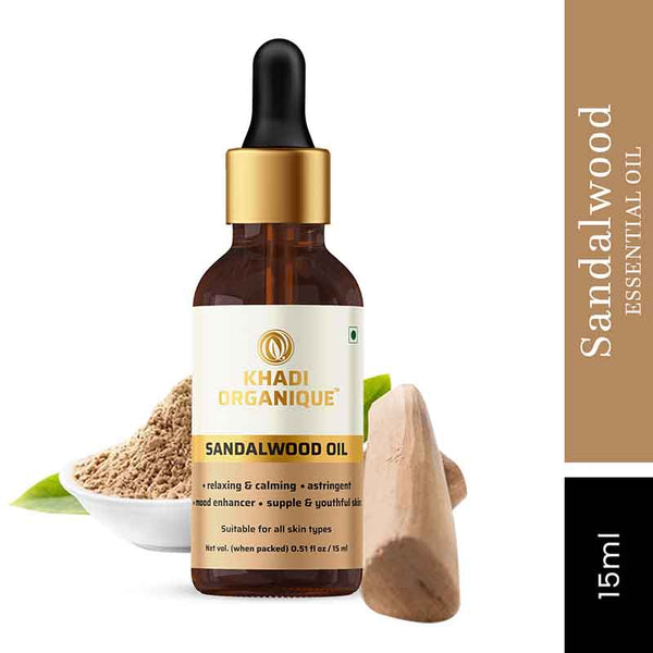 Khadi Organique Sandalwood Aromatic Oil - 15 ml