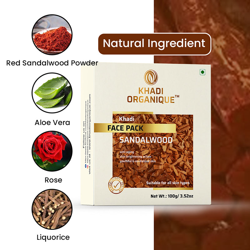 Khadi Organique Sandalwood Face Pack