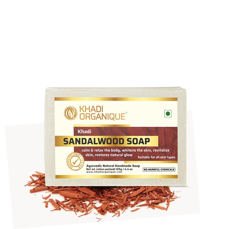 Khadi Organique Sandalwood Soap (Pack Of 3)