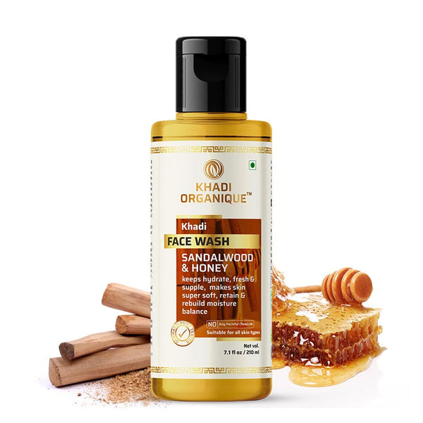 Khadi Organique Sandalwood & Honey Face Wash