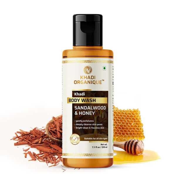 Khadi Organique Sandalwood & Honey Body Wash